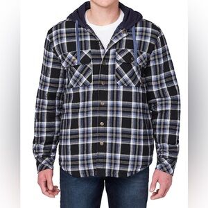 Plaid Hooded Flannel Jacket